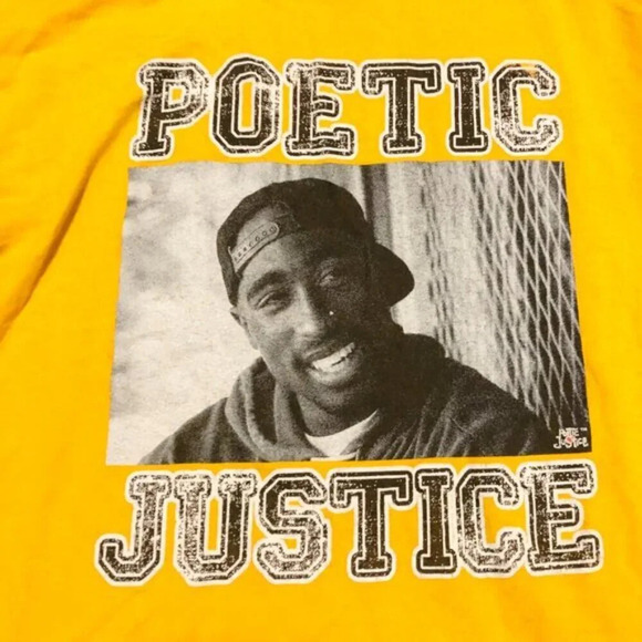 Tupac Shakur Poetic Justice Longsleeve Tshirt  size Medium - Picture 2 of 16